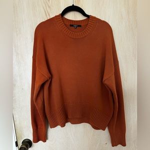 Quince boyfriend crew sweater XS
